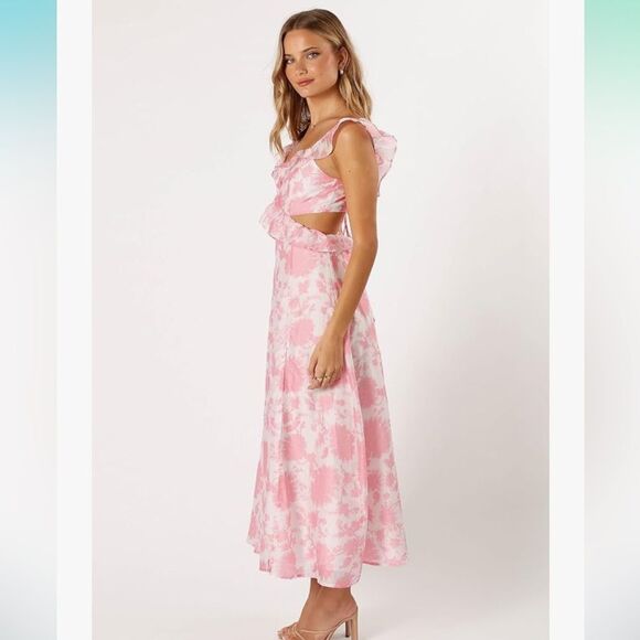 Petal & Pup pink Rori maxi dress cut outs medium m - Picture 2 of 8